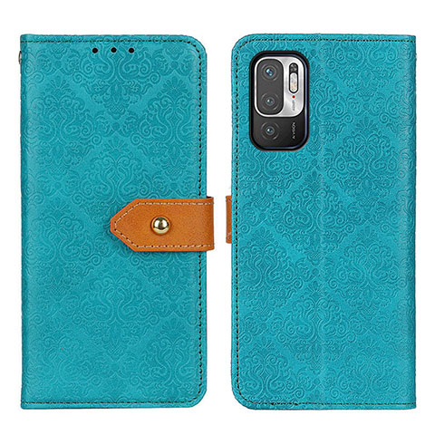 Funda de Cuero Cartera con Soporte Carcasa K05Z para Xiaomi Redmi Note 10T 5G Verde