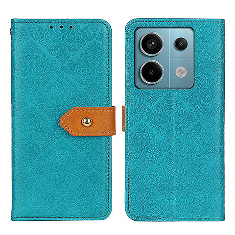 Funda de Cuero Cartera con Soporte Carcasa K05Z para Xiaomi Redmi Note 13 Pro 5G Verde