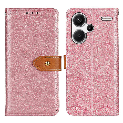 Funda de Cuero Cartera con Soporte Carcasa K05Z para Xiaomi Redmi Note 13 Pro+ Plus 5G Rosa