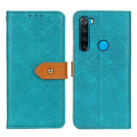 Funda de Cuero Cartera con Soporte Carcasa K05Z para Xiaomi Redmi Note 8 (2021) Verde