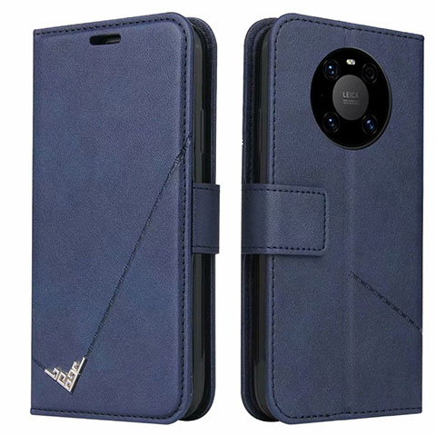 Funda de Cuero Cartera con Soporte Carcasa K06 para Huawei Mate 40 Pro Azul