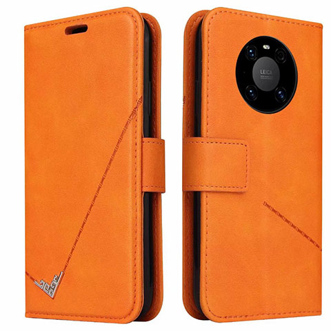 Funda de Cuero Cartera con Soporte Carcasa K06 para Huawei Mate 40E Pro 5G Naranja