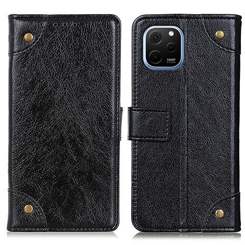 Funda de Cuero Cartera con Soporte Carcasa K06Z para Huawei Nova Y61 Negro