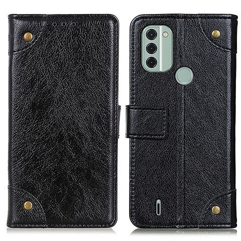 Funda de Cuero Cartera con Soporte Carcasa K06Z para Nokia C31 Negro