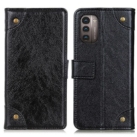 Funda de Cuero Cartera con Soporte Carcasa K06Z para Nokia G11 Negro