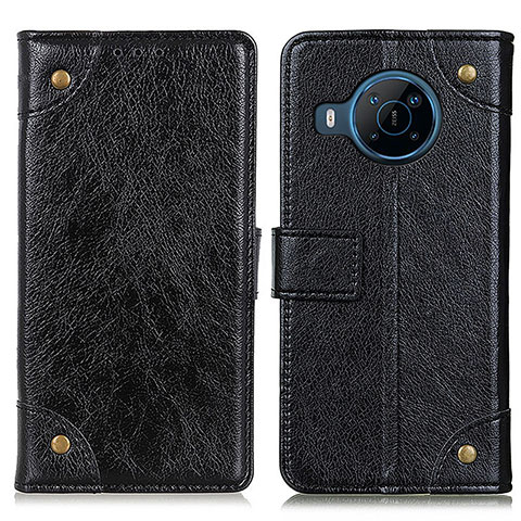 Funda de Cuero Cartera con Soporte Carcasa K06Z para Nokia X100 5G Negro