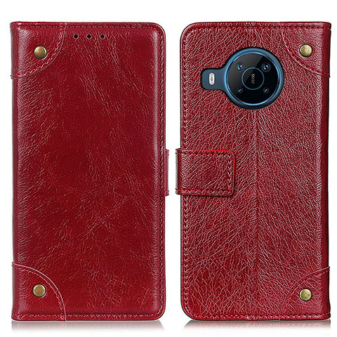 Funda de Cuero Cartera con Soporte Carcasa K06Z para Nokia X100 5G Rojo