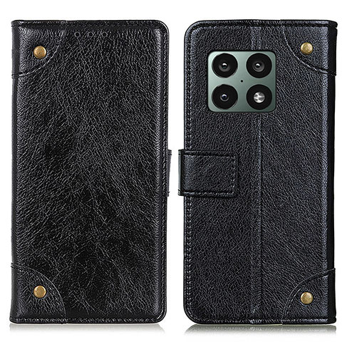 Funda de Cuero Cartera con Soporte Carcasa K06Z para OnePlus 10 Pro 5G Negro