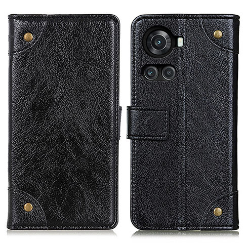 Funda de Cuero Cartera con Soporte Carcasa K06Z para OnePlus 10R 5G Negro