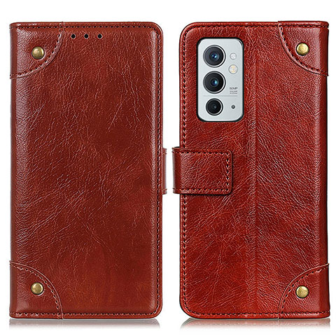 Funda de Cuero Cartera con Soporte Carcasa K06Z para OnePlus 9RT 5G Marron Claro