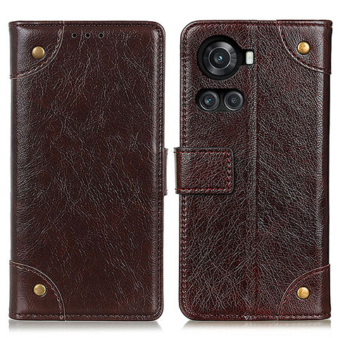 Funda de Cuero Cartera con Soporte Carcasa K06Z para OnePlus Ace 5G Marron