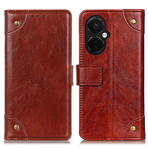 Funda de Cuero Cartera con Soporte Carcasa K06Z para OnePlus Nord CE 3 5G Marron Claro