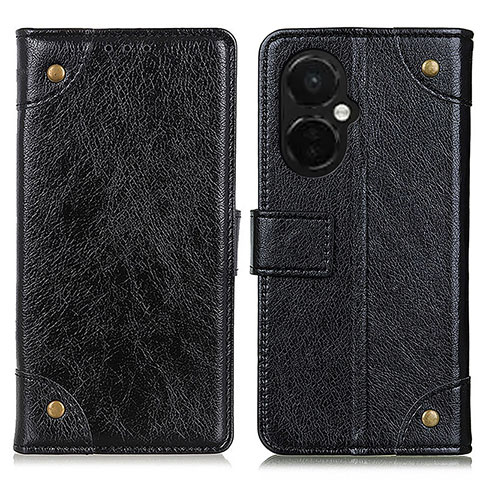 Funda de Cuero Cartera con Soporte Carcasa K06Z para OnePlus Nord CE 3 5G Negro