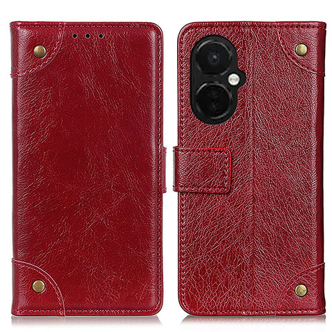 Funda de Cuero Cartera con Soporte Carcasa K06Z para OnePlus Nord CE 3 Lite 5G Rojo