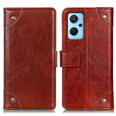 Funda de Cuero Cartera con Soporte Carcasa K06Z para Oppo K10 4G Marron Claro