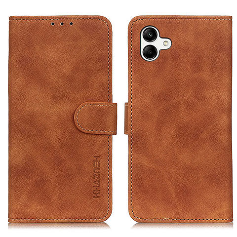 Funda de Cuero Cartera con Soporte Carcasa K06Z para Samsung Galaxy A04E Marron