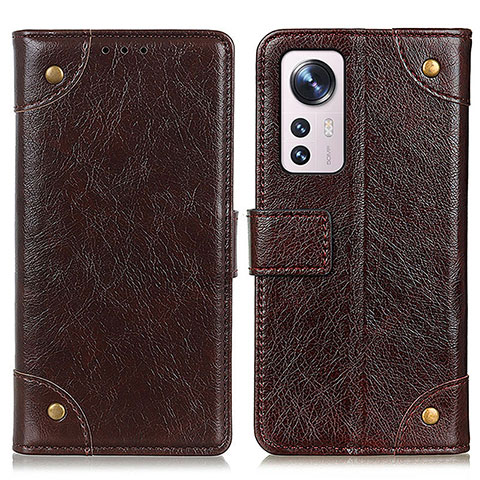 Funda de Cuero Cartera con Soporte Carcasa K06Z para Xiaomi Mi 12 Lite 5G Marron