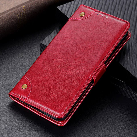 Funda de Cuero Cartera con Soporte Carcasa K06Z para Xiaomi Redmi 9 Power Rojo