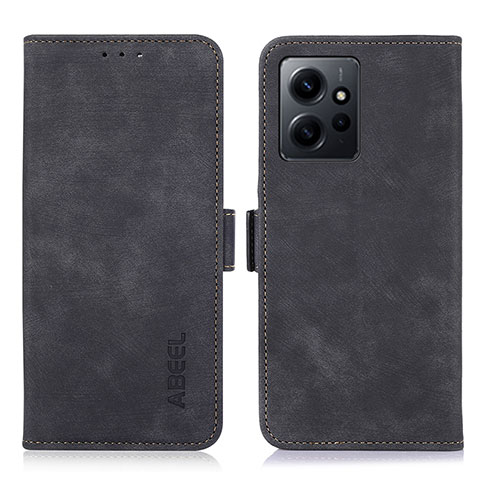 Funda de Cuero Cartera con Soporte Carcasa K06Z para Xiaomi Redmi Note 12 4G Negro