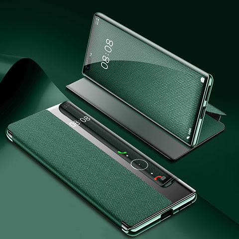 Funda de Cuero Cartera con Soporte Carcasa K07 para Huawei Mate 40E Pro 4G Verde