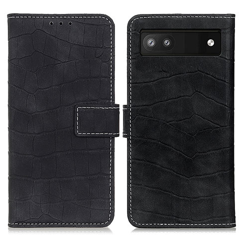 Funda de Cuero Cartera con Soporte Carcasa K07Z para Google Pixel 7a 5G Negro