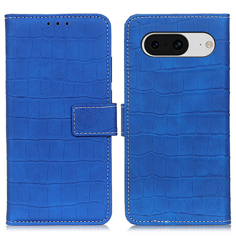 Funda de Cuero Cartera con Soporte Carcasa K07Z para Google Pixel 8 5G Azul