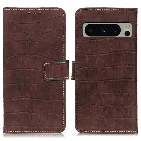 Funda de Cuero Cartera con Soporte Carcasa K07Z para Google Pixel 8 Pro 5G Marron