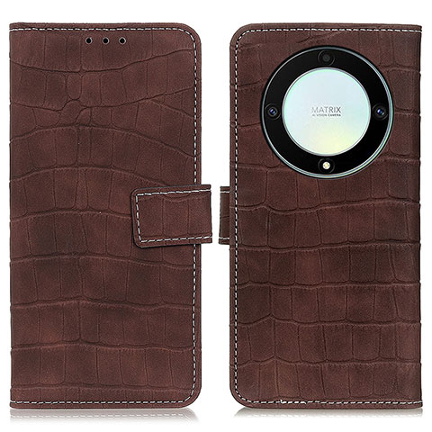 Funda de Cuero Cartera con Soporte Carcasa K07Z para Huawei Honor Magic5 Lite 5G Marron