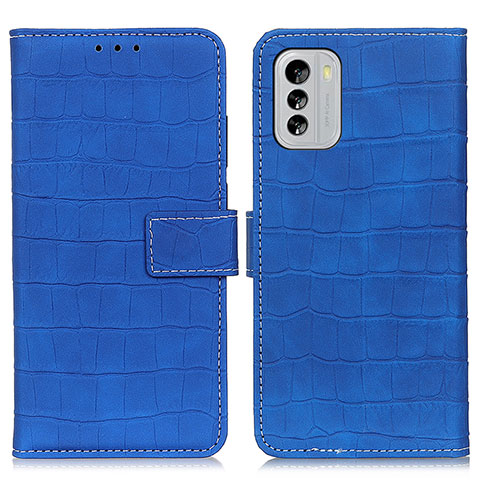 Funda de Cuero Cartera con Soporte Carcasa K07Z para Nokia G60 5G Azul