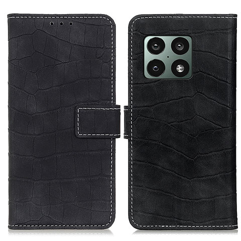 Funda de Cuero Cartera con Soporte Carcasa K07Z para OnePlus 10 Pro 5G Negro