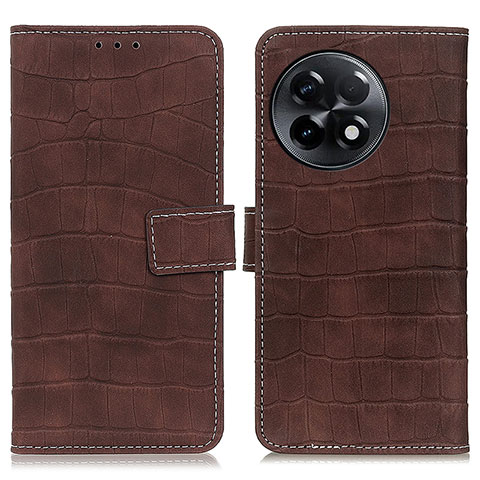 Funda de Cuero Cartera con Soporte Carcasa K07Z para OnePlus Ace 2 Pro 5G Marron