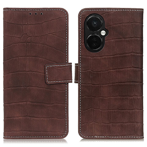 Funda de Cuero Cartera con Soporte Carcasa K07Z para OnePlus Nord CE 3 5G Marron