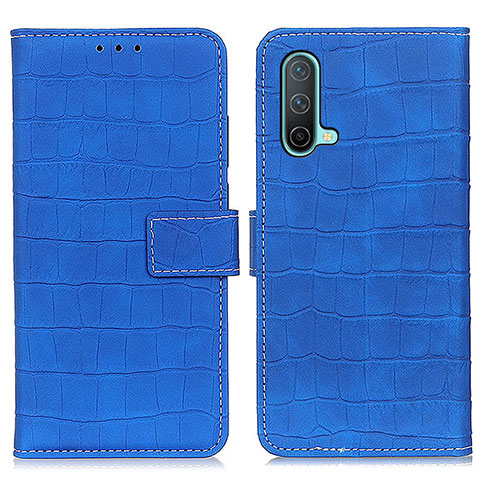 Funda de Cuero Cartera con Soporte Carcasa K07Z para OnePlus Nord CE 5G Azul