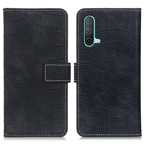 Funda de Cuero Cartera con Soporte Carcasa K07Z para OnePlus Nord CE 5G Negro