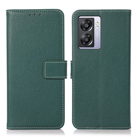 Funda de Cuero Cartera con Soporte Carcasa K07Z para OnePlus Nord N300 5G Verde