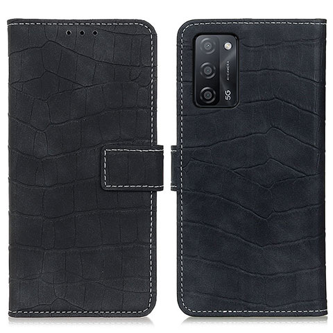 Funda de Cuero Cartera con Soporte Carcasa K07Z para Oppo A53s 5G Negro