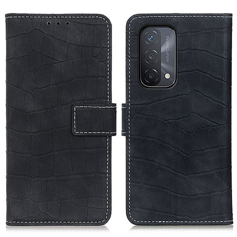 Funda de Cuero Cartera con Soporte Carcasa K07Z para Oppo A54 5G Negro