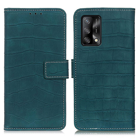 Funda de Cuero Cartera con Soporte Carcasa K07Z para Oppo A95 4G Verde