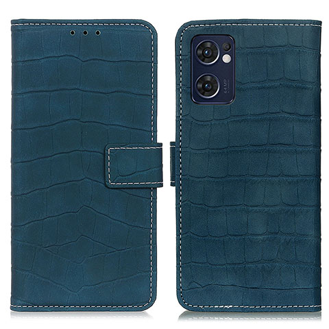 Funda de Cuero Cartera con Soporte Carcasa K07Z para Oppo Reno7 5G Verde