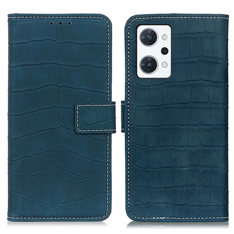 Funda de Cuero Cartera con Soporte Carcasa K07Z para Oppo Reno7 A Verde