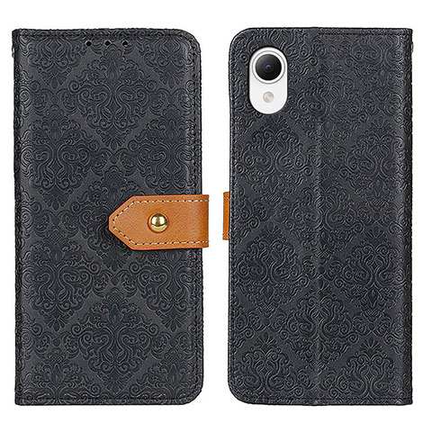 Funda de Cuero Cartera con Soporte Carcasa K07Z para Samsung Galaxy A23e 5G Negro