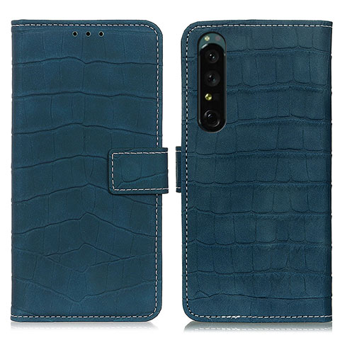 Funda de Cuero Cartera con Soporte Carcasa K07Z para Sony Xperia 1 IV SO-51C Verde