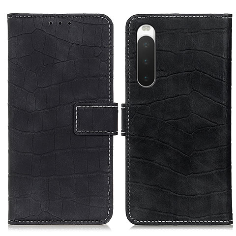 Funda de Cuero Cartera con Soporte Carcasa K07Z para Sony Xperia 10 IV SO-52C Negro