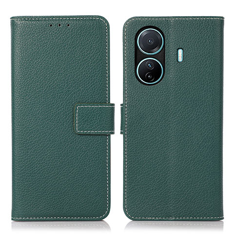 Funda de Cuero Cartera con Soporte Carcasa K07Z para Vivo iQOO Z6 Pro 5G Verde