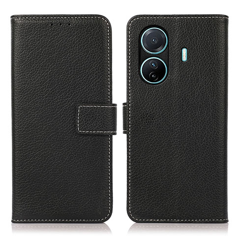 Funda de Cuero Cartera con Soporte Carcasa K07Z para Vivo T1 Pro 5G Negro