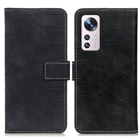 Funda de Cuero Cartera con Soporte Carcasa K07Z para Xiaomi Mi 12S 5G Negro