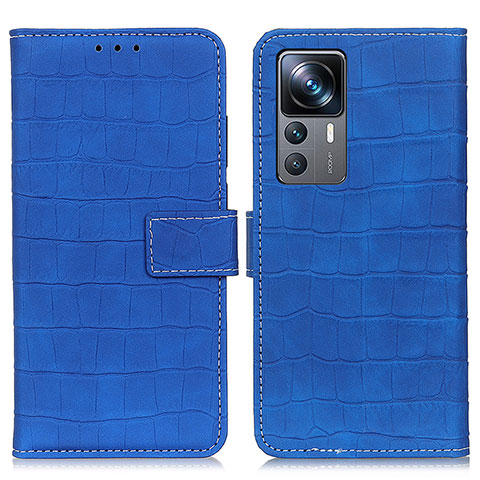 Funda de Cuero Cartera con Soporte Carcasa K07Z para Xiaomi Mi 12T Pro 5G Azul