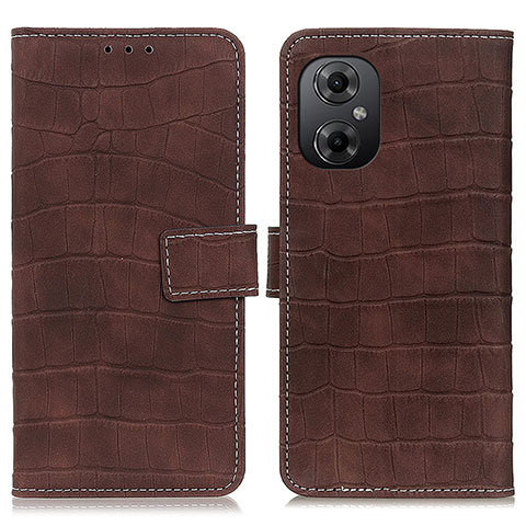 Funda de Cuero Cartera con Soporte Carcasa K07Z para Xiaomi Poco M4 5G Marron