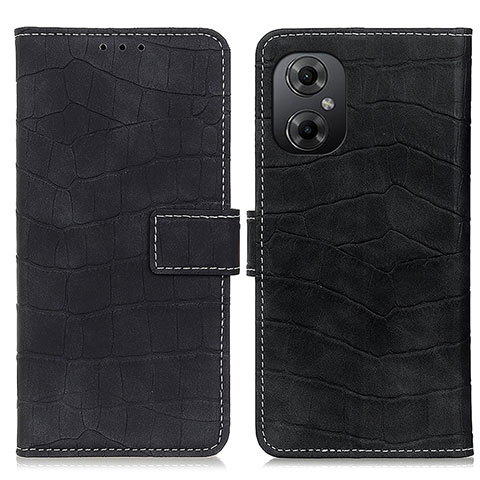 Funda de Cuero Cartera con Soporte Carcasa K07Z para Xiaomi Poco M4 5G Negro