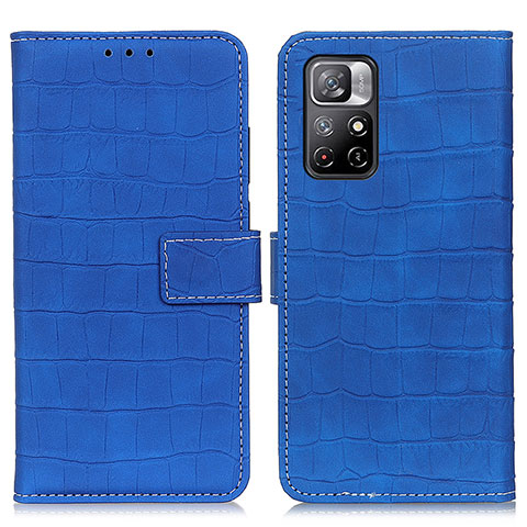 Funda de Cuero Cartera con Soporte Carcasa K07Z para Xiaomi Poco M4 Pro 5G Azul